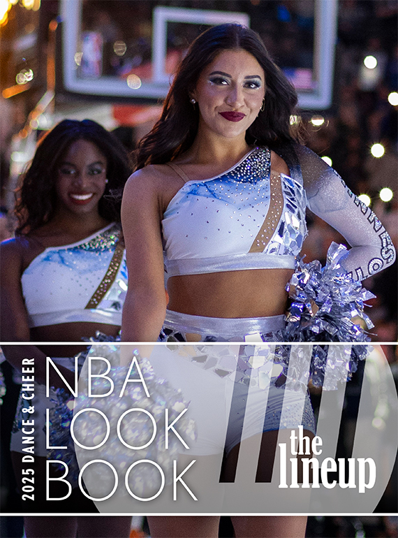 Minnesota Timberwolves Dancers on 2025 Dance & Cheer Pro Look Book.